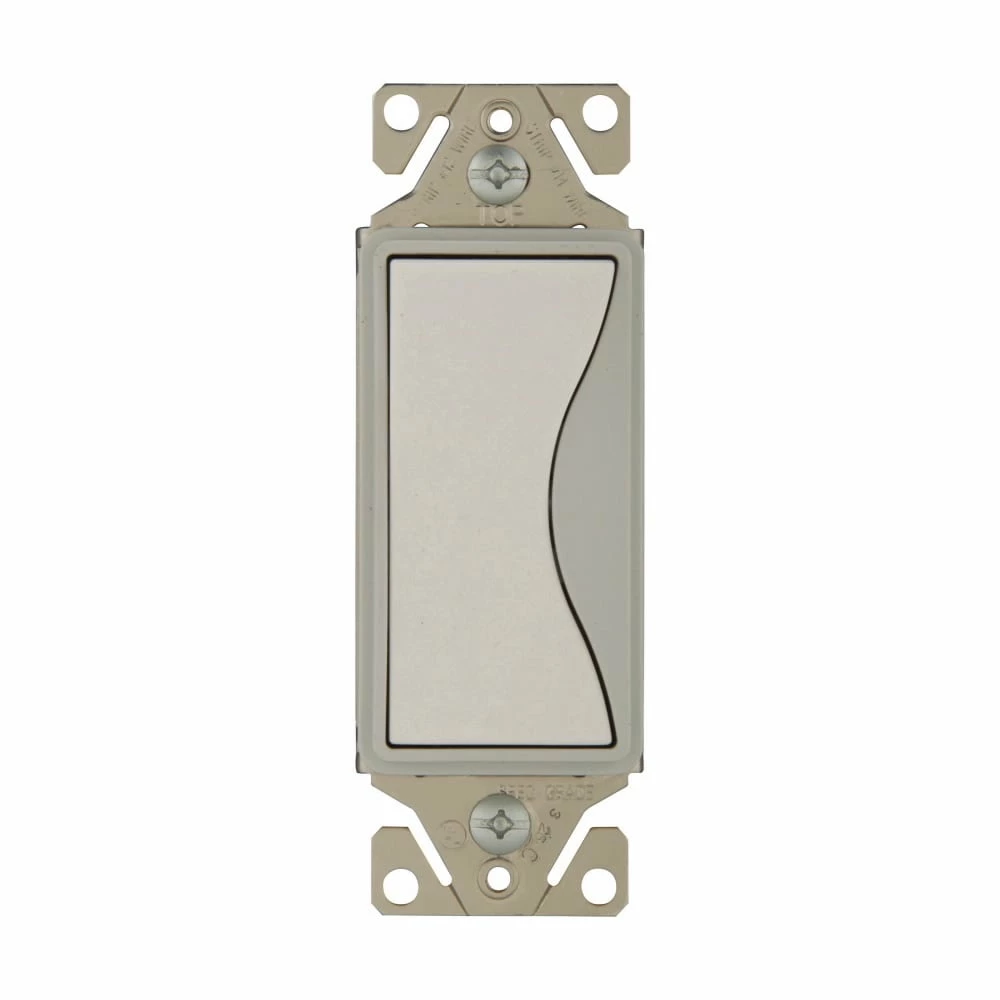 Eaton Light Switches Aspire 15-amp 3-way Push Light Switch, White Satin 1 Eaton Light Switches Aspire 15-amp 3-way Push Light Switch, White Satin