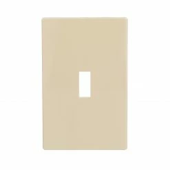 Eaton Wall Plates 1-Gang Ivory Toggle Wall Plate