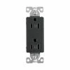 Eaton Electrical Outlets 15-Amp Residential Decorator Outlet, Silver Granite