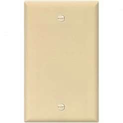 Eaton Wall Plates 1-Gang Standard Blank Wall Plate, Ivory
