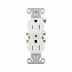 Eaton Electrical Outlets 15-Amp Tamper Resistant Residential Duplex Outlet, White