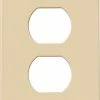 Eaton Wall Plates 1-Gang Ivory Round Wall Plate