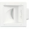 Eaton Wall Plates 2-Gang Cable Access/Recessed White Recessed Specialty Wall Plate