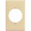 Eaton Wall Plates 1-Gang Midsize Round Wall Plate, Ivory