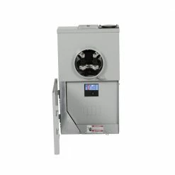 Eaton Breaker Boxes Type BR 125-Amp 4-Spaces 8-Circuit Main Breaker Meter Combo Load Center