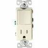 Eaton Electrical Outlets 15-Amp Tamper Resistant Residential/Commercial Decorator Outlet/Switch, Light Almond