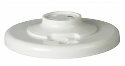 Eaton Light Sockets Plastic Keyless Ceiling Socket, White