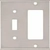 Eaton Wall Plates 2-Gang Wall Plate, Stainless