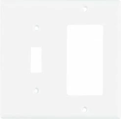 Eaton Wall Plates 2-Gang Wall Plate, White