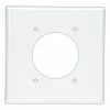 Eaton Wall Plates 2-Gang Round Wall Plate, White