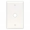 Eaton Wall Plates 1-Gang Coaxial White Wall Plate