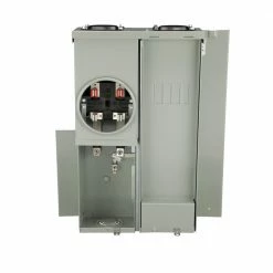 Eaton Breaker Boxes Type BR 125-Amp 2-Spaces 4-Circuit Main Lug Meter Combo Load Center