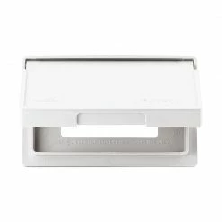 Eaton Electrical Outlet Covers Non-Metallic White 1-Outlet Weatherproof Electrical Outlet Cover