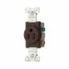 Eaton Electrical Outlets 20-Amp Residential/Commercial Round Outlet, Brown
