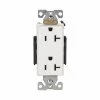 Eaton Electrical Outlets 20-Amp Industrial Duplex Outlet, White