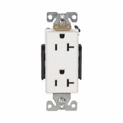 Eaton Electrical Outlets 20-Amp Industrial Duplex Outlet, White