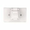 Eaton Electrical Outlet Covers Non-Metallic White 1-Outlet Weatherproof Electrical Outlet Cover