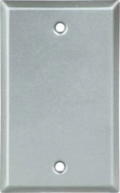 Eaton Wall Plates 1-Gang Blank Wall Plate, Gray