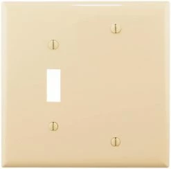 Eaton Wall Plates 2-Gang Wall Plate, Ivory
