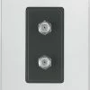 Eaton Wall Plates Aspire 1-Gang Coaxial Wall Plate Insert, Silver Granite