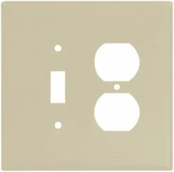 Eaton Wall Plates 2-Gang Wall Plate, Ivory