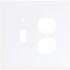 Eaton Wall Plates 2-Gang Wall Plate, White