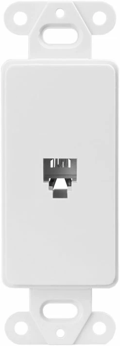 Eaton Audio & Video Wall Jacks Plastic F-Type Coax/Telephone Wall Jack