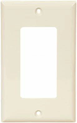Eaton Wall Plates 1-Gang Decorator Wall Plate, Light Almond