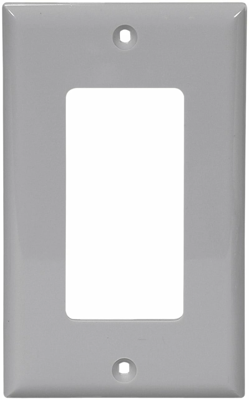 Eaton Wall Plates 1-Gang Decorator Wall Plate, Gray 1 Eaton Wall Plates 1-Gang Decorator Wall Plate, Gray