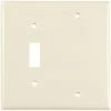 Eaton Wall Plates 2-Gang Wall Plate, Light Almond