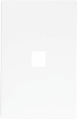 Eaton Wall Plates Aspire 1-Gang Wall Plate, White Satin