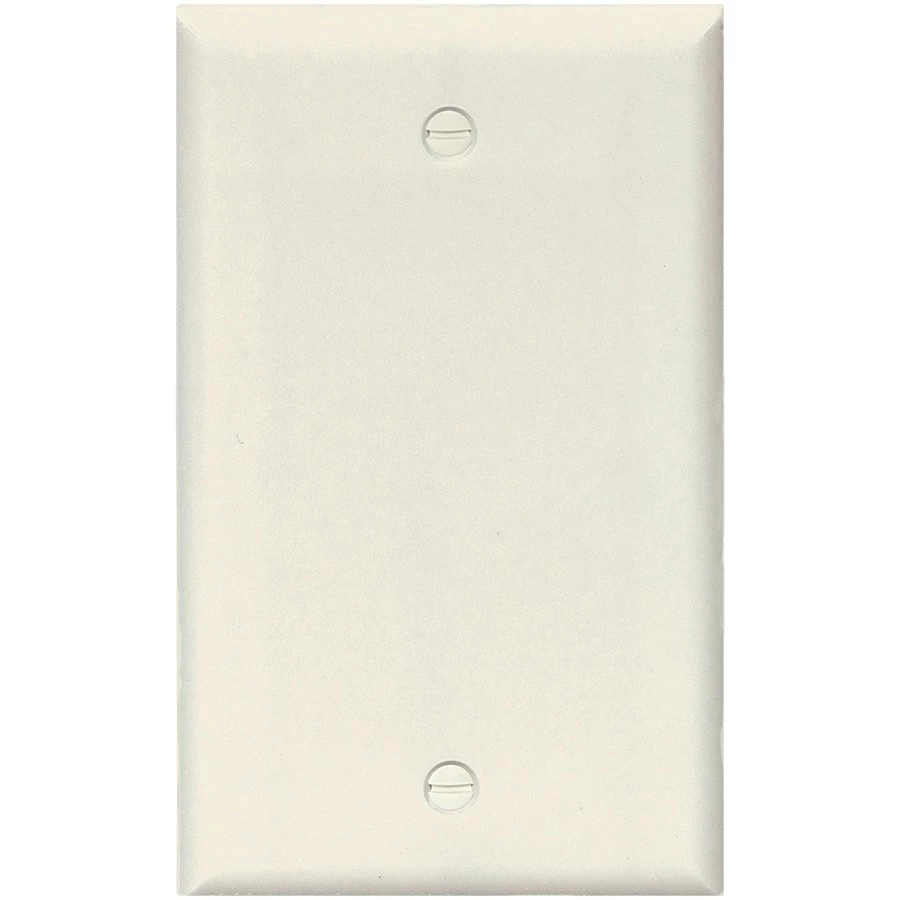 Eaton Wall Plates 1-Gang Standard Blank Wall Plate, Light Almond 1 Eaton Wall Plates 1-Gang Standard Blank Wall Plate, Light Almond