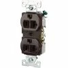 Eaton Electrical Outlets 20-Amp Commercial Duplex Outlet, Brown