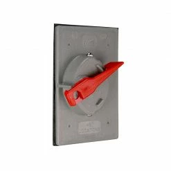 Eaton Electrical Outlet Covers Non-Metallic Gray 1-Outlet Weatherproof Electrical Outlet Cover -Eaton Outlet Store 05118728