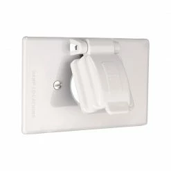 Eaton Electrical Outlet Covers Non-Metallic White 1-Outlet Weatherproof Electrical Outlet Cover 5 Eaton Electrical Outlet Covers Non-Metallic White 1-Outlet Weatherproof Electrical Outlet Cover -Eaton Outlet Store 05118732