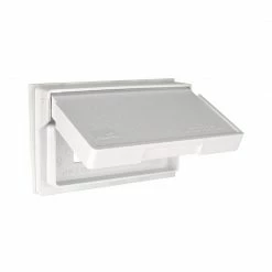 Eaton Electrical Outlet Covers Non-Metallic White 1-Outlet Weatherproof Electrical Outlet Cover -Eaton Outlet Store 05118734