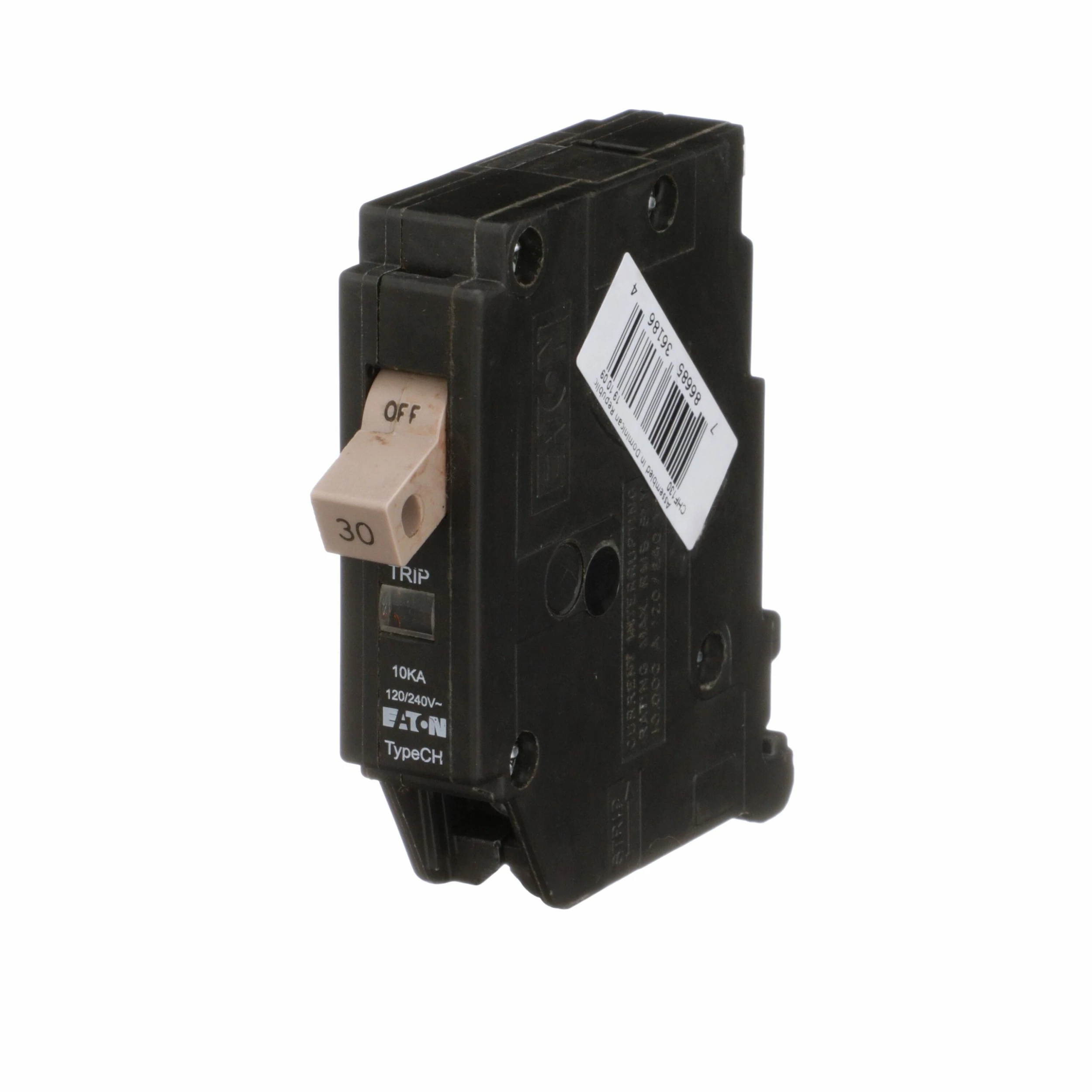 Eaton Circuit Breakers Type CH 30-Amp 1-Pole Standard Trip Circuit Breaker 2 Eaton Circuit Breakers Type CH 30-Amp 1-Pole Standard Trip Circuit Breaker - Image 2
