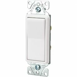 Eaton Light Switches 15-Amp Momentary Light Switch, White