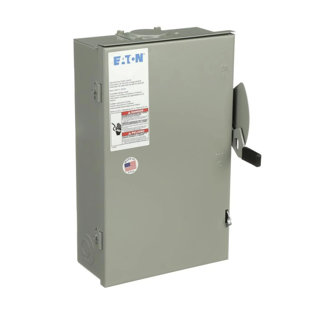 Eaton Electrical Disconnects 60-Amp 2-Pole Non-Fusible General Safety Switch Disconnect 6 Eaton Electrical Disconnects 60-Amp 2-Pole Non-Fusible General Safety Switch Disconnect - Image 6