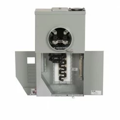 Eaton Breaker Boxes Type BR 100-Amp 12-Spaces 24-Circuit Main Breaker Meter Combo Load Center
