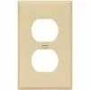 Eaton Wall Plates 1-Gang Standard Duplex Wall Plate, Ivory (10-Pack)