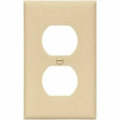 Eaton Wall Plates 1-Gang Standard Duplex Wall Plate, Ivory (10-Pack)