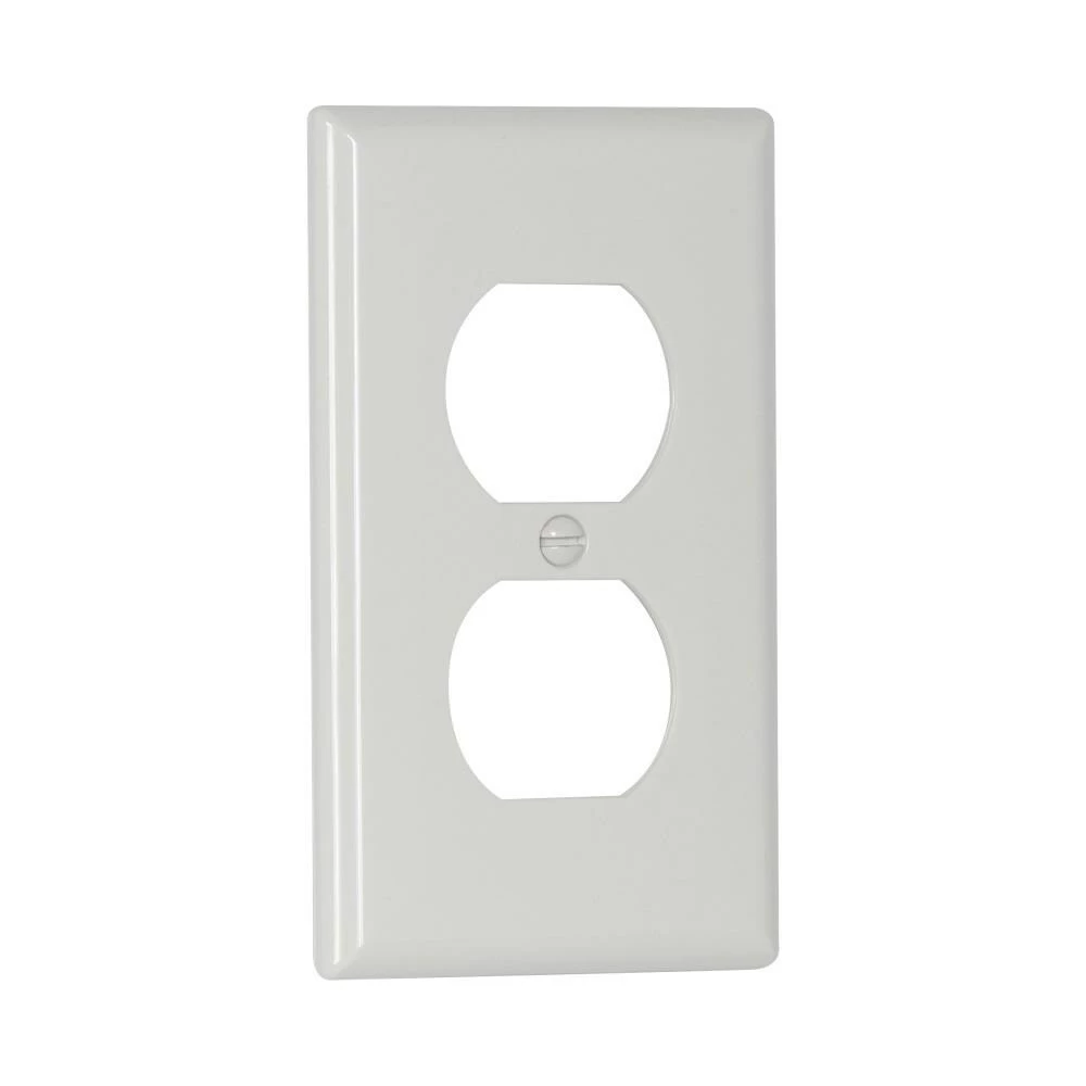 Eaton Wall Plates 1-Gang Standard Duplex Wall Plate, White (10-Pack) 3 Eaton Wall Plates 1-Gang Standard Duplex Wall Plate, White (10-Pack) - Image 3