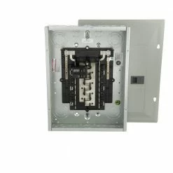 Eaton Breaker Boxes Type BR 100-Amp 12-Spaces 24-Circuit Main Breaker Plug-On Neutral Load Center