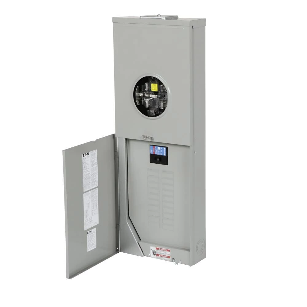 Eaton Breaker Boxes Type BR 200-Amp 20-Spaces 40-Circuit Main Breaker Meter Combo Load Center 2 Eaton Breaker Boxes Type BR 200-Amp 20-Spaces 40-Circuit Main Breaker Meter Combo Load Center - Image 2