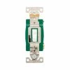 Eaton Light Switches 30-Amp Single-Pole Toggle Light Switch, White