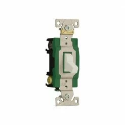 Eaton Light Switches 30-Amp Double Pole Toggle Light Switch, White 5 Eaton Light Switches 30-Amp Double Pole Toggle Light Switch, White -Eaton Outlet Store 10565402