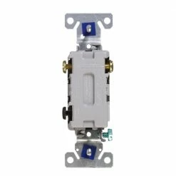 Eaton Light Switches 20-Amp 3-Way Toggle Light Switch, Black -Eaton Outlet Store 11411759