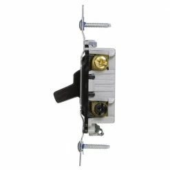 Eaton Light Switches 20-Amp 3-Way Toggle Light Switch, Black -Eaton Outlet Store 11411760