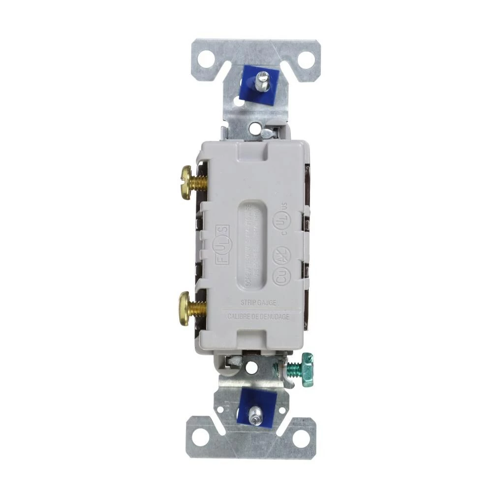 Eaton Light Switches 20-Amp Single-Pole Toggle Light Switch, Brown 4 Eaton Light Switches 20-Amp Single-Pole Toggle Light Switch, Brown - Image 4